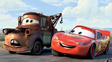 Mater and Lightning McQueen 
